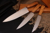 Кухонные ножи Набор кухонных ножей серии "Classic" 95х18, рукоять дуб. Подставка дуб.  
